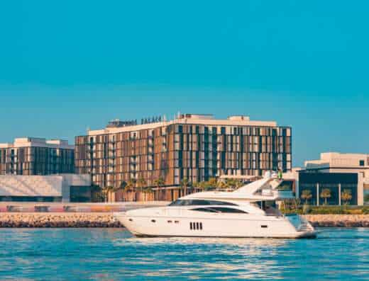 Amotea Yacht in Dubai offering a luxury yachting experience for 30 guests