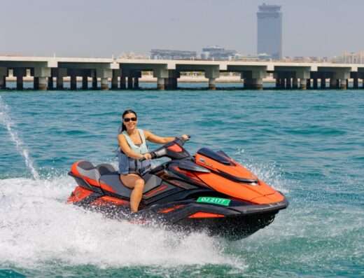 Jet Ski adventure in Dubai with views of Burj Al Arab